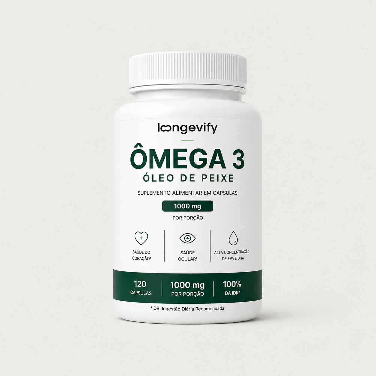 Ômega 3 Óleo de Peixe 1.000mg